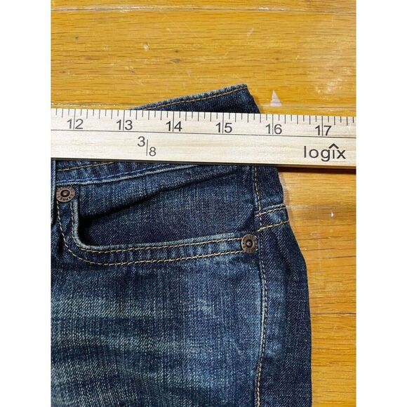 Express Jeans Womens Size 30" Waist Precision Fit Blue Mid Rise Flared Mermaid - Picture 7 of 7